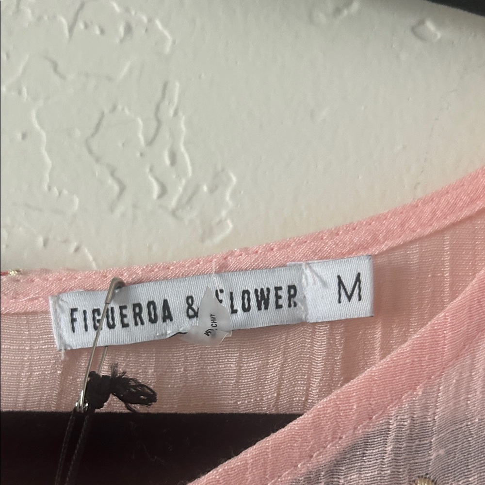 Figueroa & Flower - Chic Pink Floral Women's Blouse - Picture 2 of 8